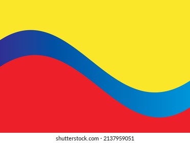 El fondo abstracto rojo amarillo azul es adecuado para plantillas y temas de fondo de escritorio