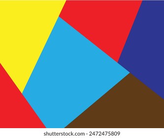 Diseño abstracto del fondo del degradado de la combinación del color amarillo, azul, azul cielo, rojo y marrón.