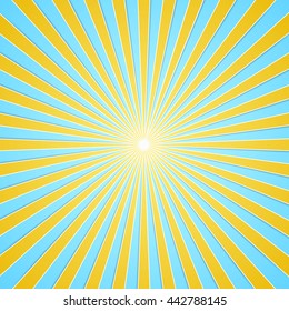 Yellow and Blue sun ray
