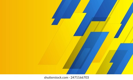 Gelbe und blaue Vektorgrafik geometrischer Hintergrund mit Farbverläufen