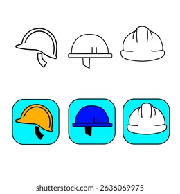 Yellow, blue, and white safety helmets indicate different roles on construction sites. They protect workers from head injuries and help identify responsibilities through color coding.