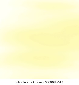 yellow blurred watercolor fog background pattern, vector illustration