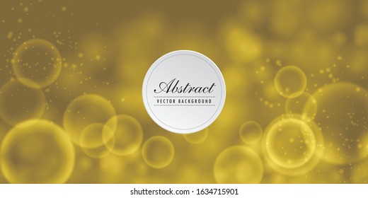 Yellow bokeh abstract background design