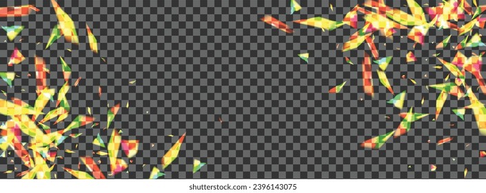 Yellow Bokeh Background Transparent Vector. Glare Defocused Texture. Bright Fade Card. Glow Glitz. Spark Party Illustration.