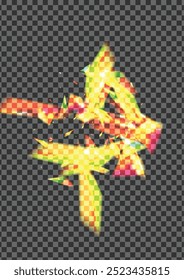 Vetor transparente de fundo Bokeh amarelo. Textura do espaço de partículas. Brilhar Cartão Decorado. Sentimento Laranja. Spark Tecnologia Wallpaper.