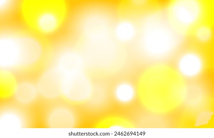 yellow bokeh blurry blink light abstract background vector