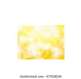 Yellow bokeh circles abstract background for Celebration background.