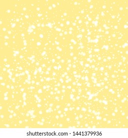 Yellow bokeh shiny background. Abstract background.