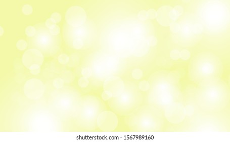 Yellow bokeh vector background. Abstract gradient glitter illustration wallpaper for template website. Cover social media business advertising.