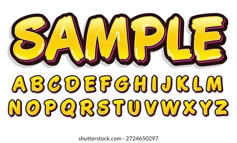 Yellow Bold Superhero Text Effect