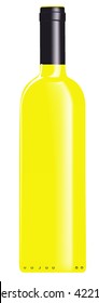 yellow bottle of wine