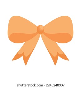 yellow bow icon on white background