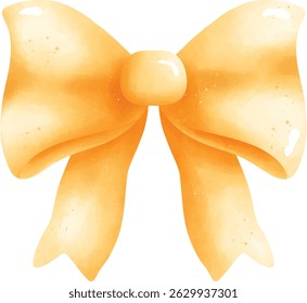 yellow bow yellow ribbon, decoration element