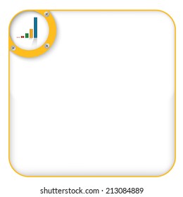 yellow box for entering text with graph
