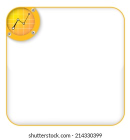 yellow box for entering text with graph
