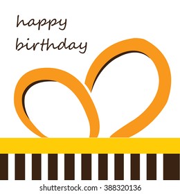 yellow box on the white background