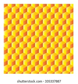 yellow box vector seamless pattern