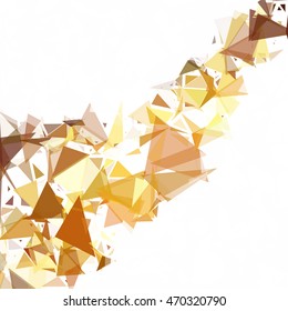 Yellow Break Mosaic Background, Creative Design Templates