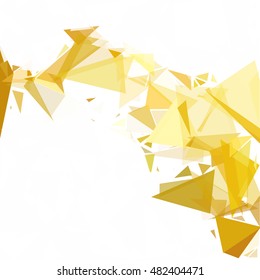 Yellow Break Mosaic Background, Creative Design Templates
