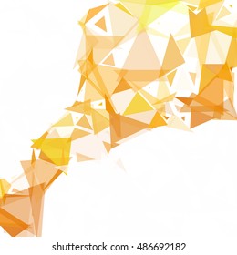 Yellow Break Mosaic Background, Creative Design Templates