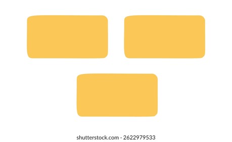 Doodle de construcción de bloques de ladrillo amarillo