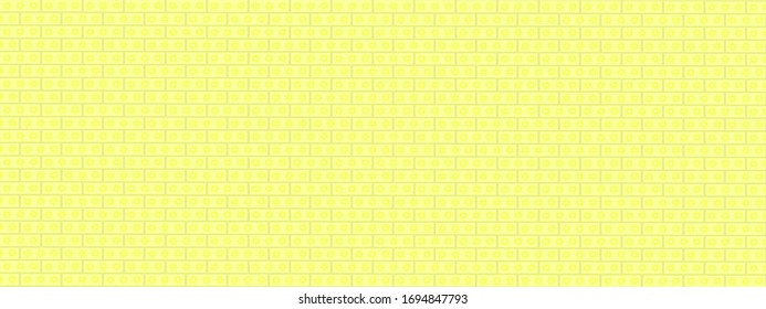 Yellow brick wall background vector panorama illustration graphic design 