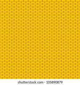 Yellow brick wall. Seamless background