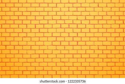 yellow brick wall vector illustration background