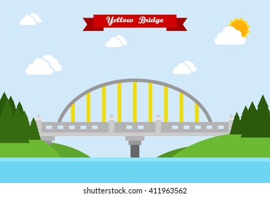 Chennai Napier Bridge Illustration Stock Illustration 1118932415 ...