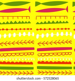 yellow bright ethnic seamless patterns