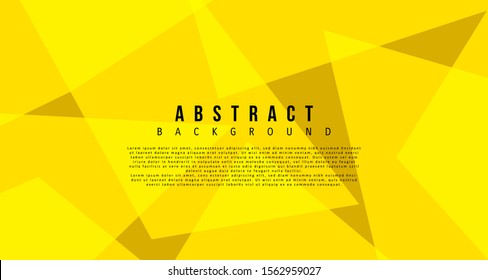 Yellow bright geomtric shape background