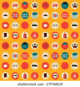yellow british pattern