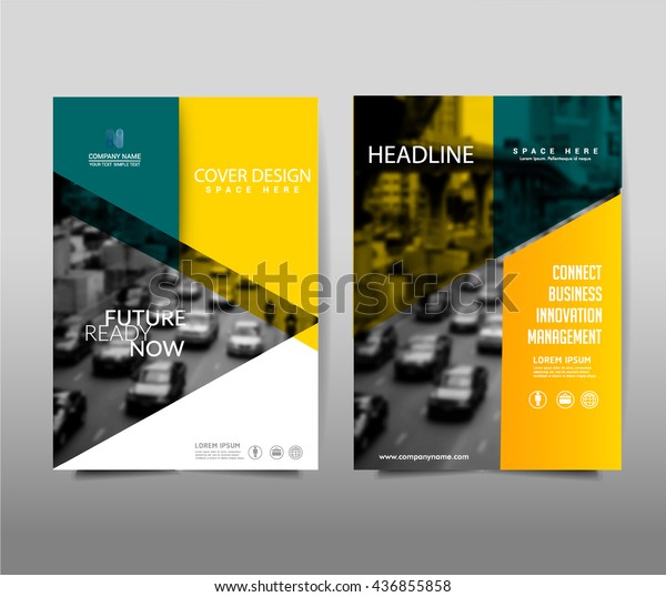 Yellow Brochure Template Layout Cover Design Stock Vector Royalty Free 436855858 8597