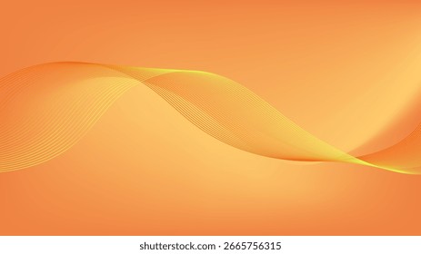 Fondo abstracto de malla degradada marrón amarillo con líneas mezcladas onduladas agradable para el Fondo de pantalla o el Anuncio