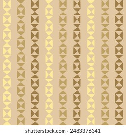 yellow brown lines of hand drawn triangles. folk decorative art. beige repetitive background. vector seamless pattern. geometric fabric swatch. wrapping paper. design template for textile, linen