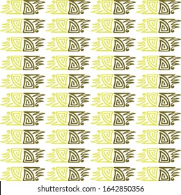 yellow brown pattern on a white background