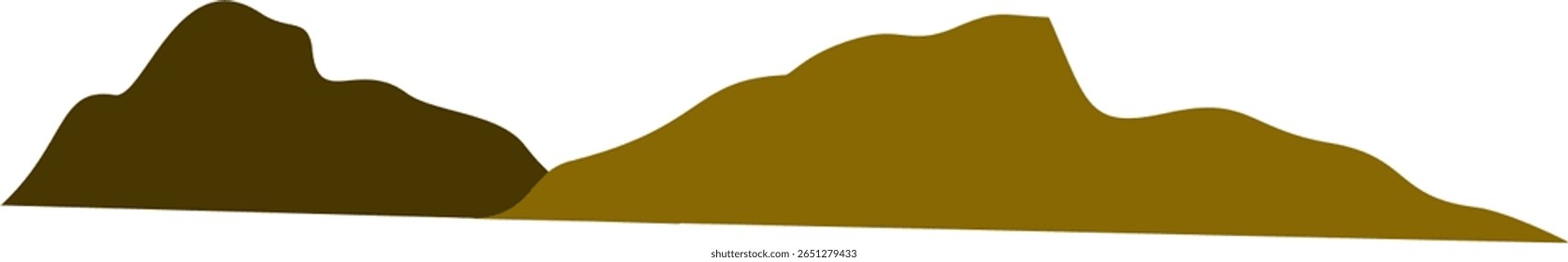 Amarelo Marrom Cenico Montanha Paisagem Vista