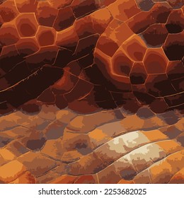 yellow brown seamless snake skin texture