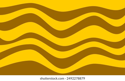 amarillo marrón rayas líneas ondas curvas abstracto fondo