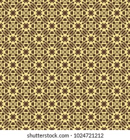 Yellow and brown vintage pattern art design