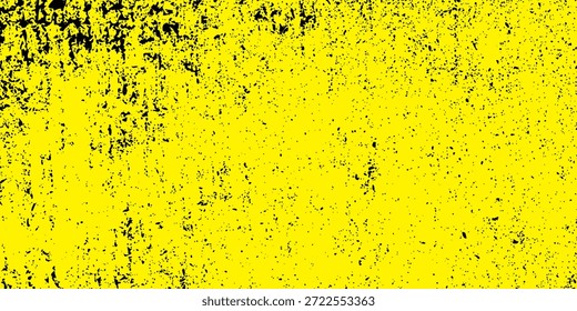 Yellow brush stroke background. Yellow ink splash on backdrop. Brush background for wallpaper, paint splatter template, dirt banner, watercolor design, dirty texture. Trendy brush background, vector