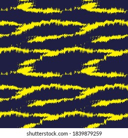 Yellow Brush stroke fur pattern design for fashion prints, homeware, graphics, backgrounds