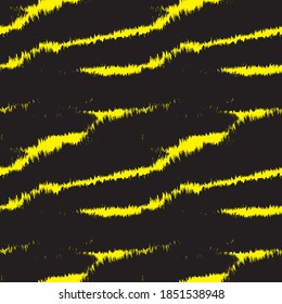 Yellow Brush stroke fur pattern design for fashion prints, homeware, graphics, backgrounds