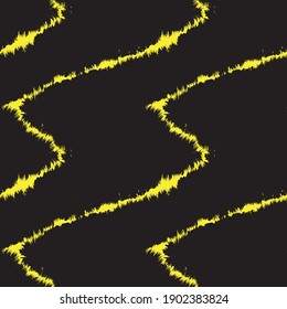Yellow Brush stroke fur pattern design for fashion prints, homeware, graphics, backgrounds