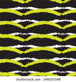 Yellow Brush stroke fur pattern design for fashion prints, homeware, graphics, backgrounds