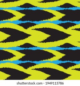 Yellow Brush stroke fur pattern design for fashion prints, homeware, graphics, backgrounds