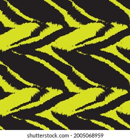Yellow Brush stroke fur pattern design for fashion prints, homeware, graphics, backgrounds