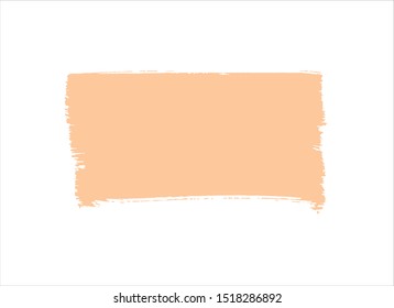 yellow brush stroke paint background vector design