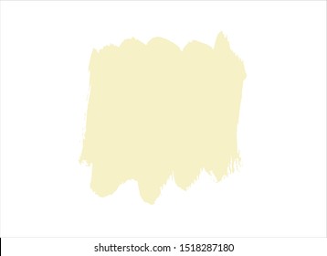 yellow brush stroke paint background vector design