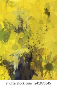 Yellow brush strokes background